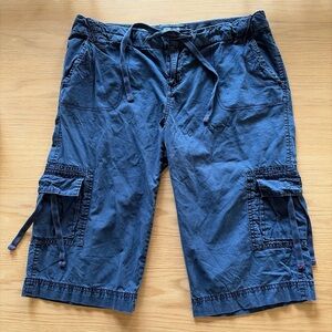 Vintage American Eagle Outfitters blue cargo shorts